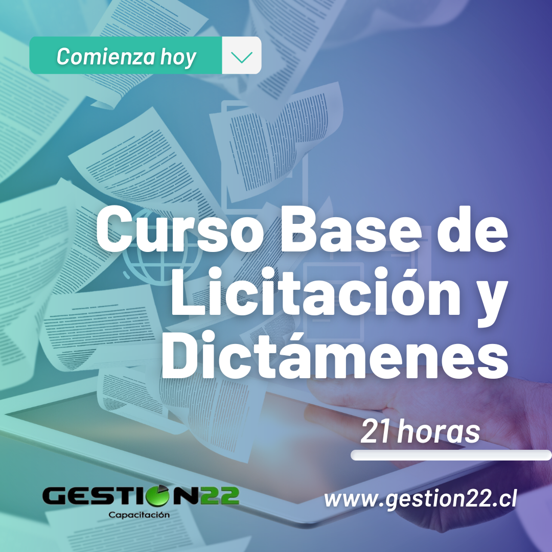 Curso Base de Licitación y Dictámenes otec gestion22