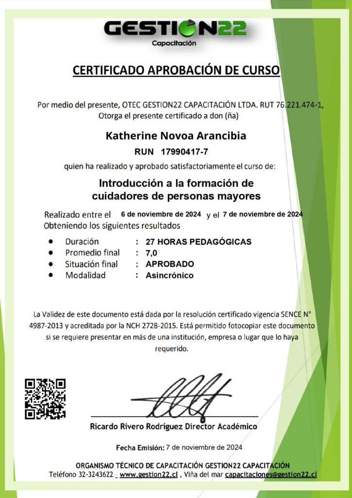 EJEMPLO CERTIFICADO GESTION22 KATHERINE NOVOA